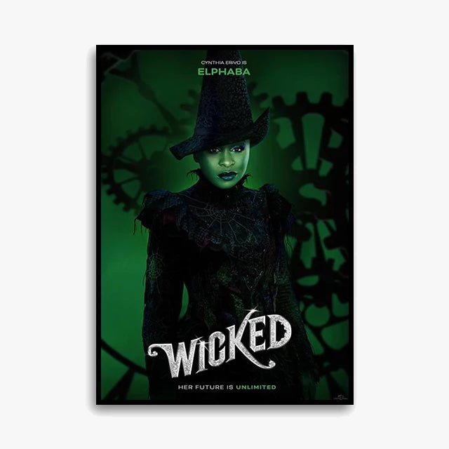 impression sur toile wicked affiche décorative fan de glinda et elphaba
