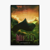 impression sur toile wicked affiche elphaba et glinda décoration intérieure