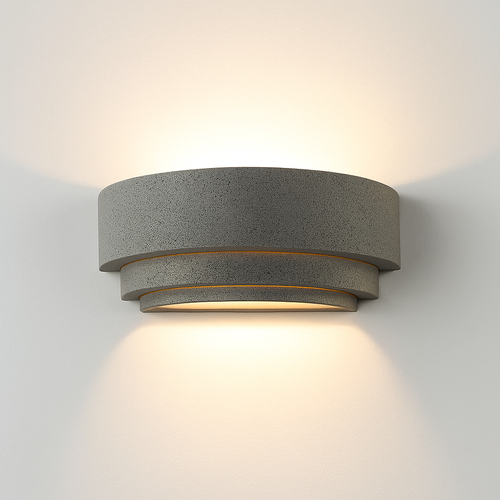 IP65 LED étanche applique murale ciment moderne 110V 220V LED Villa terrasse jardin réverbère rond lune fond porche lampes