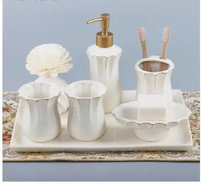 kit de salle de bain en céramique Jingdezhen de qualité supérieure