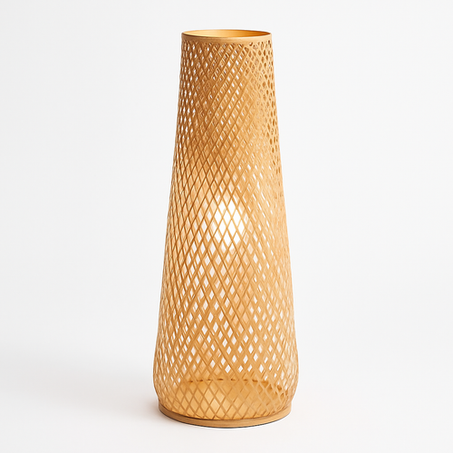 lampadaire japonais zen en bambou pour décoration intérieure