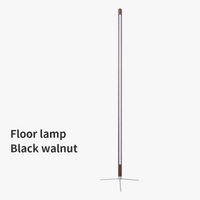 Lampadaire LED bois massif