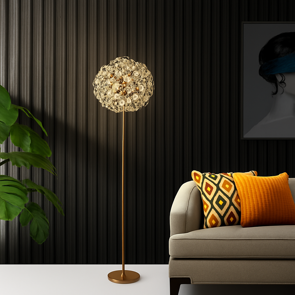 lampadaire pissenlit led pour décoration intérieure moderne - vue 3 sur 7