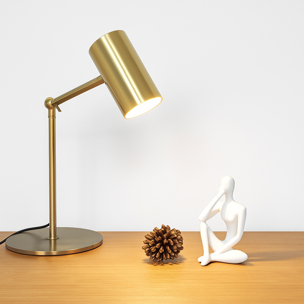 lampe de bureau dorée moderne protection des yeux créative - vue 6 sur 8