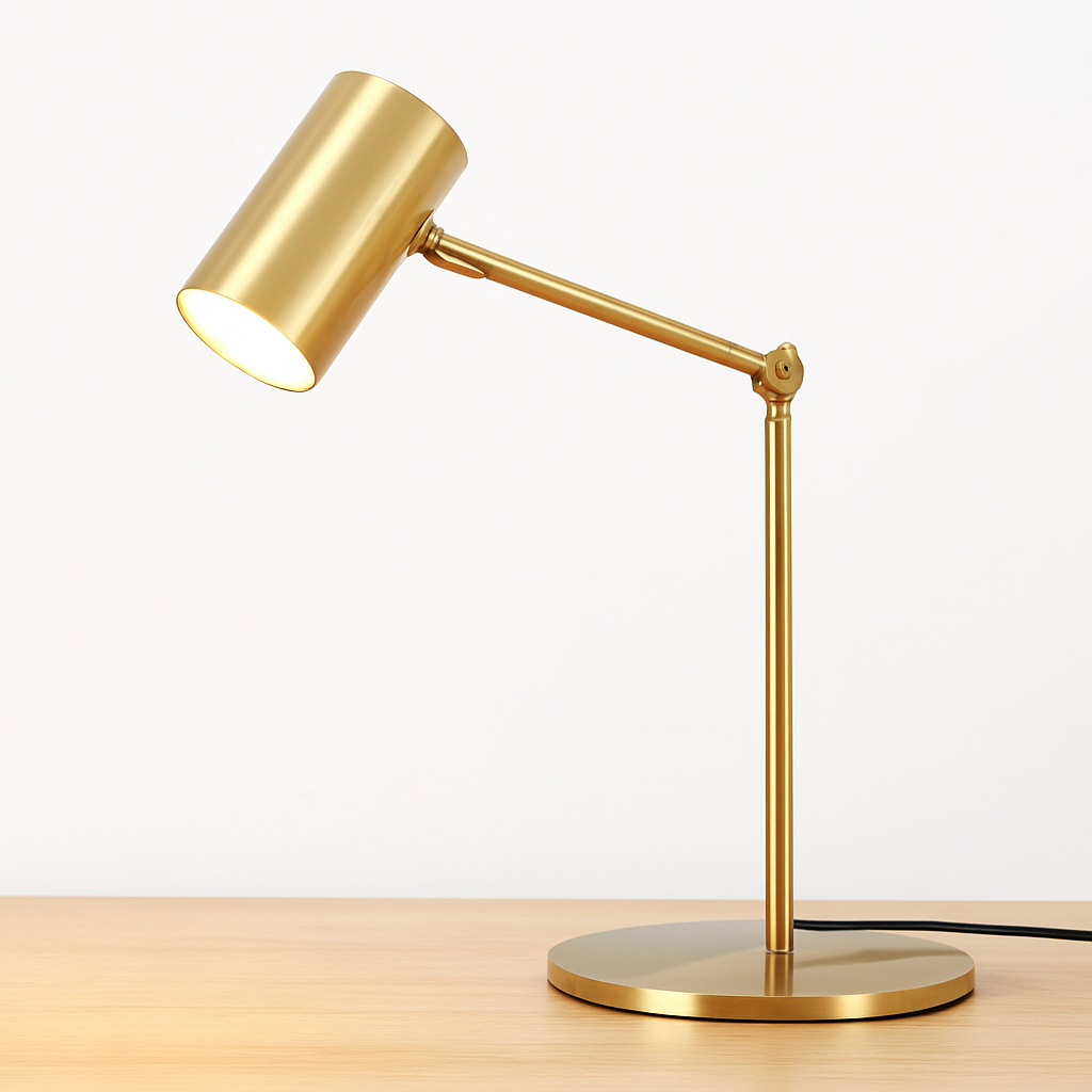 lampe de bureau dorée moderne protection des yeux créative - vue 7 sur 8