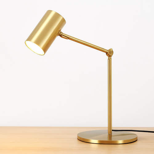lampe de bureau dorée moderne protection des yeux créative