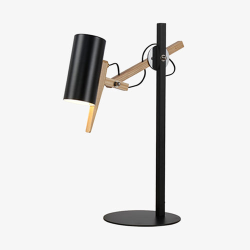 Lampe de bureau en bois naturelle japonais Aswan