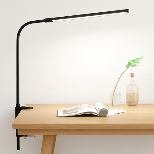 lampe de bureau led à pince 360° 3 modes 10 luminosités simple/double - vue 10 sur 9
