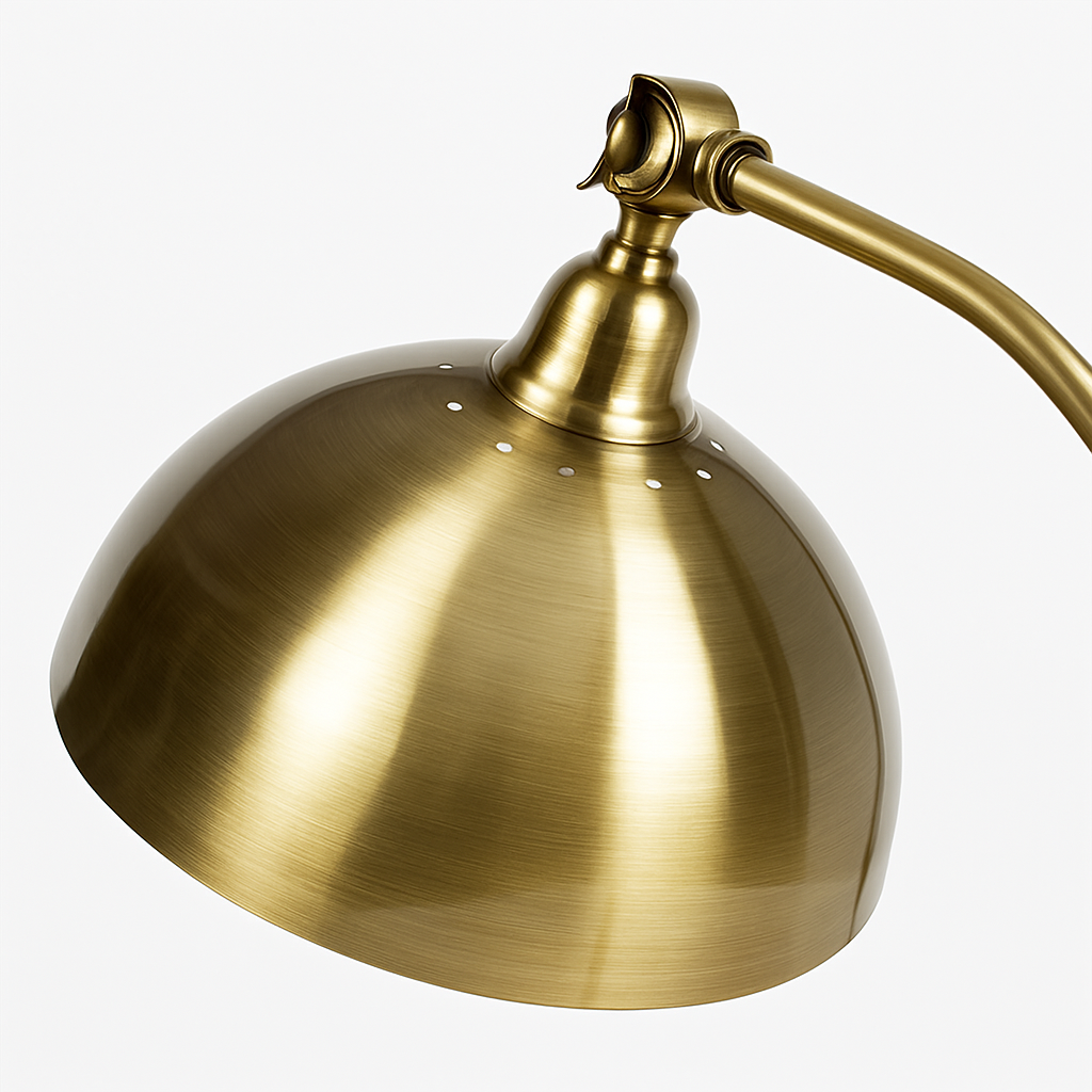 Lampe de chevet ou bureau à LED rustique doré Punk - vue 5 sur 7
