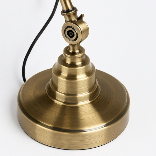 Lampe de chevet ou bureau à LED rustique doré Punk - vue 6 sur 7