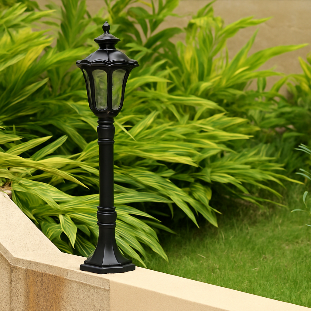 lampe de jardin rétro style européen éclairage extérieur étanche - vue 8 sur 8