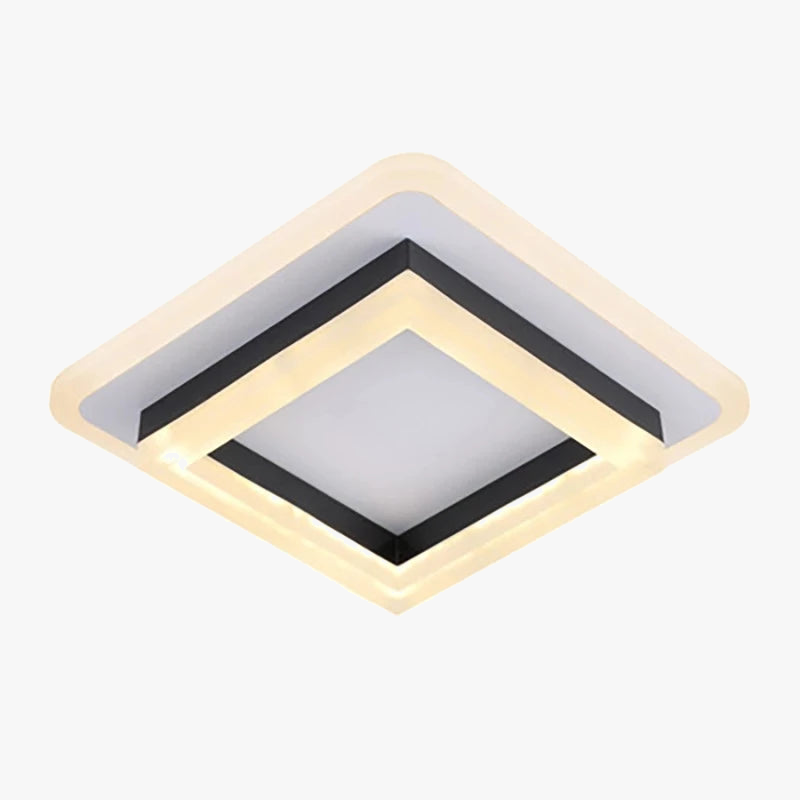Plafonnier carré led moderne simple nordique pour intérieur