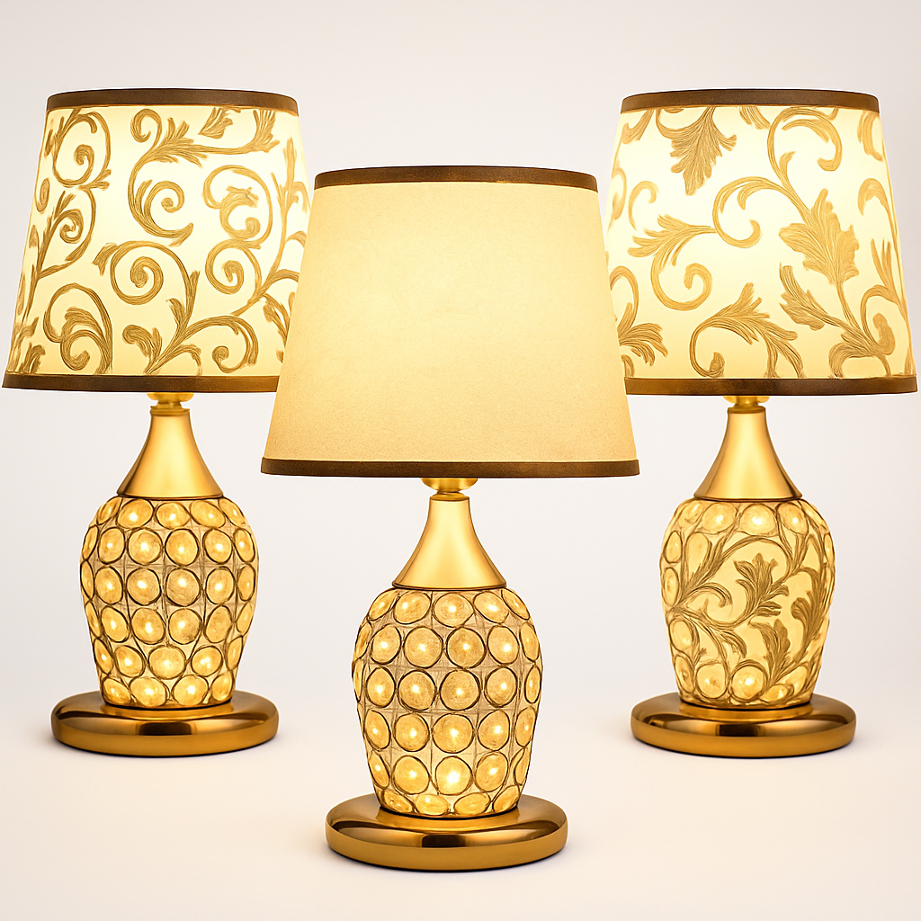 lampe de table en cristal style européen moderne et créatif - vue 4 sur 9