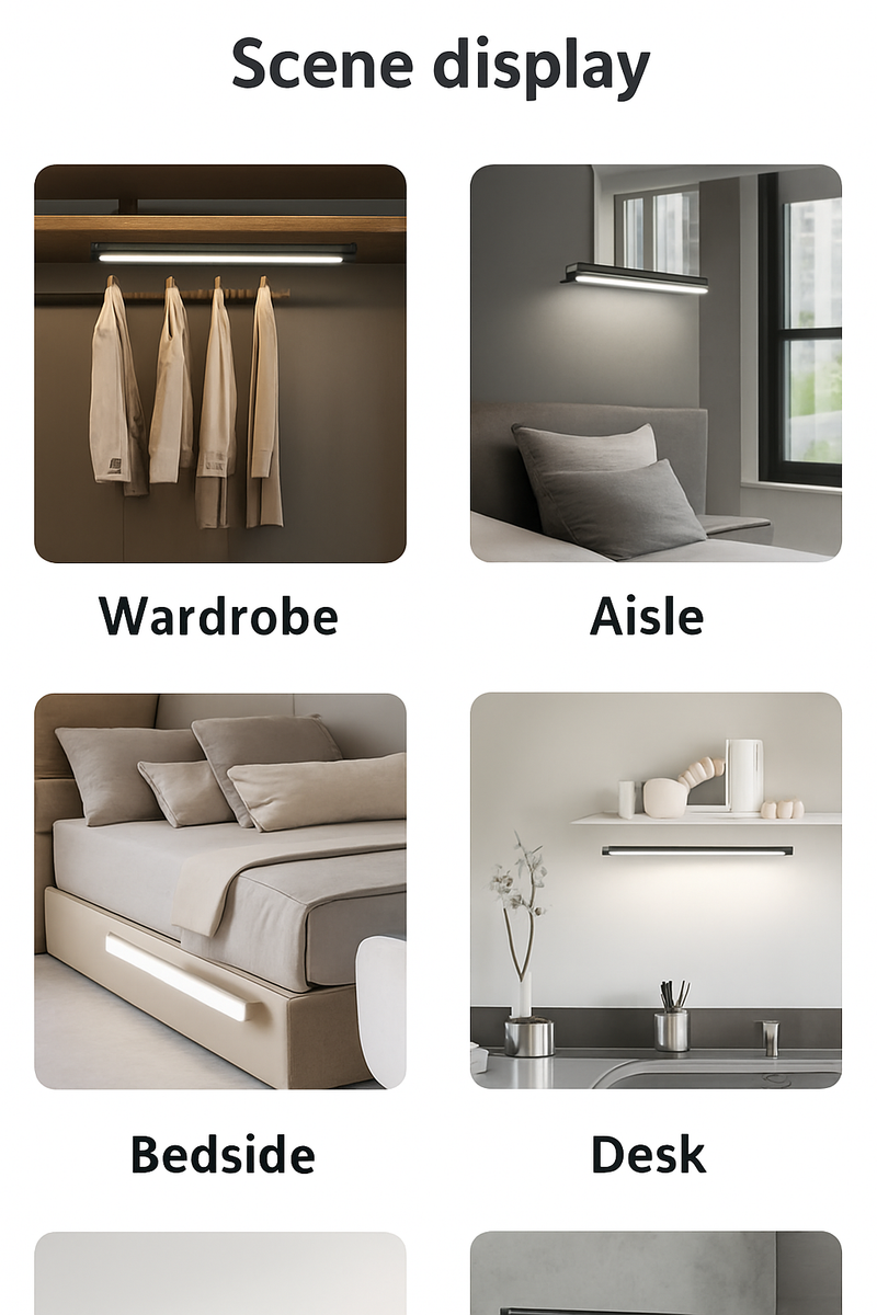 lampe led rechargeable sans fil avec capteur de mouvement