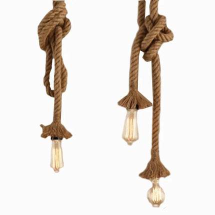 lampe loft industrielle vintage style américain avec corde pendante