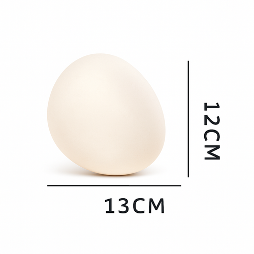 Lampe à poser design LED ambiance galet blanc Decor