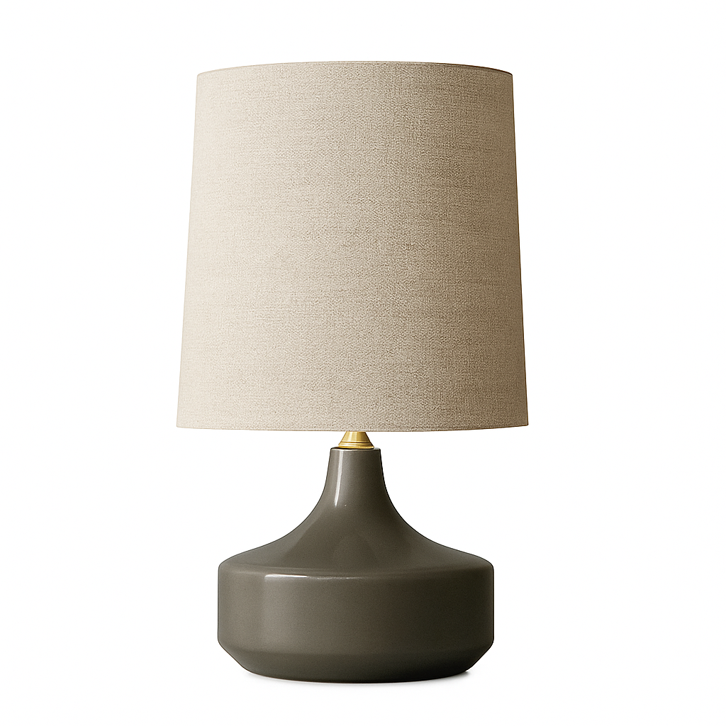 Lampe à poser en céramique design avec abat-jour en tissu Mariage - vue 3 sur 8