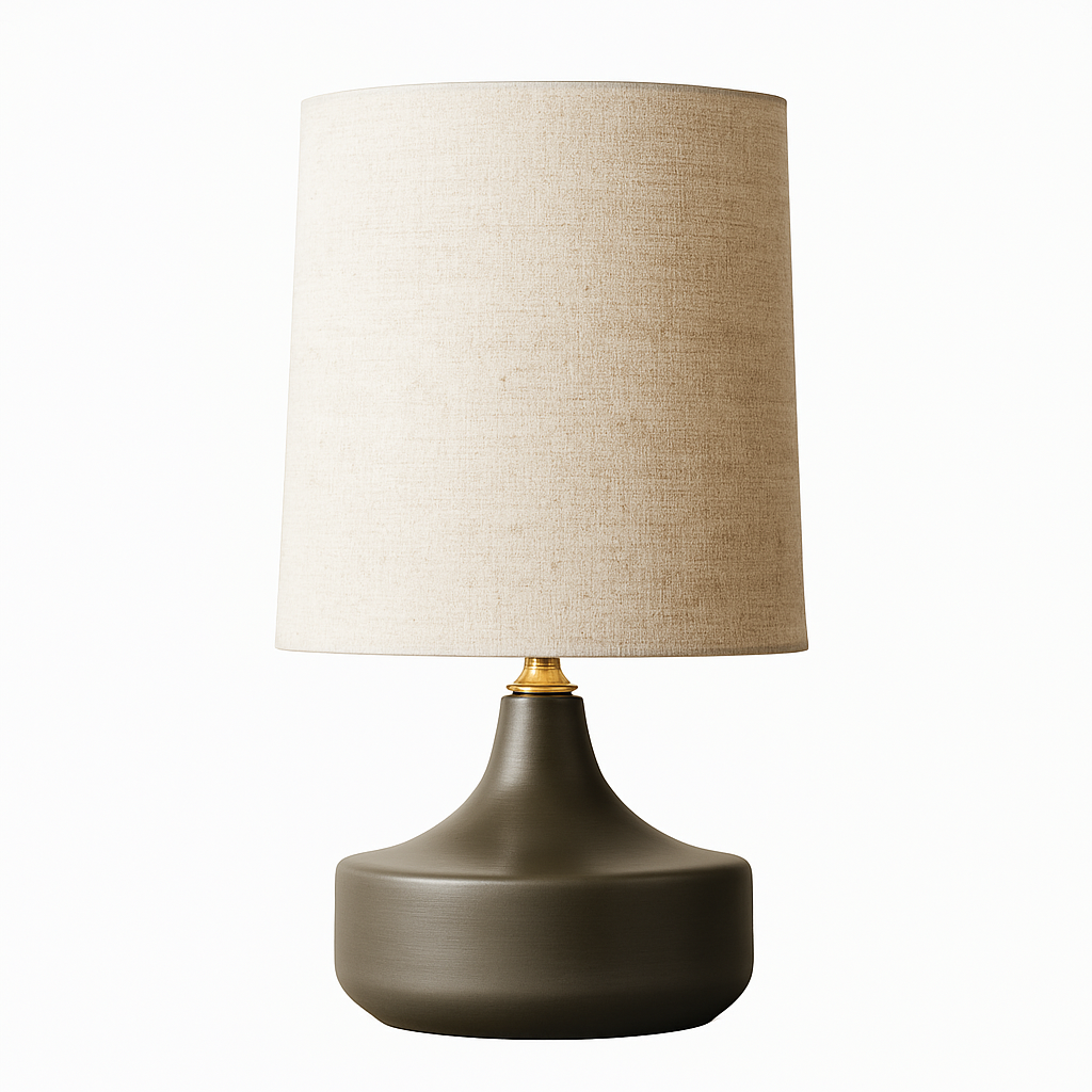 Lampe à poser en céramique design avec abat-jour en tissu Mariage - vue 4 sur 8