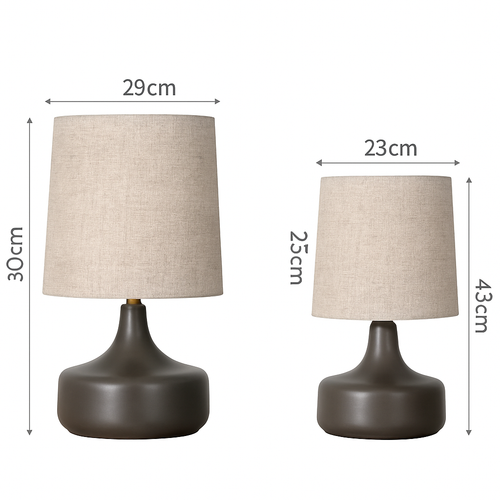 Lampe à poser en céramique design avec abat-jour en tissu Mariage - vue 6 sur 8