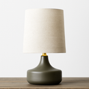 Lampe à poser en céramique design avec abat-jour en tissu Mariage