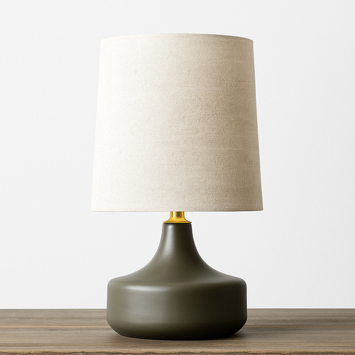 Lampe à poser en céramique design avec abat-jour en tissu Mariage - vue 9 sur 8