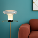 lampe à poser moderne en verre design champignon pour intérieur