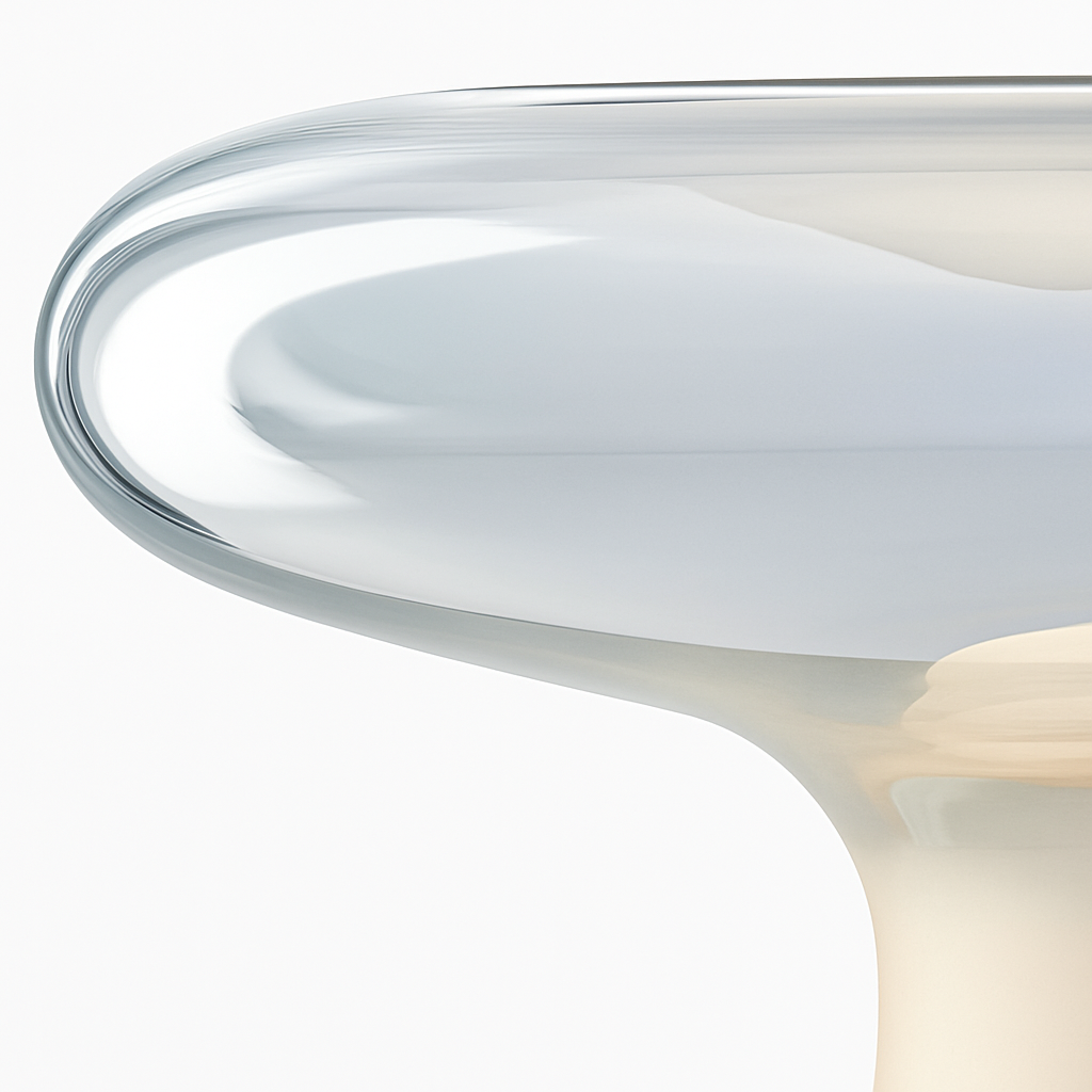 lampe à poser moderne en verre design champignon pour intérieur - vue 7 sur 7