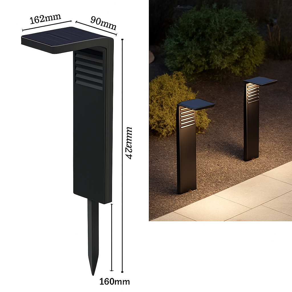 lampe solaire étanche pour éclairage extérieur de jardin - vue 8 sur 14