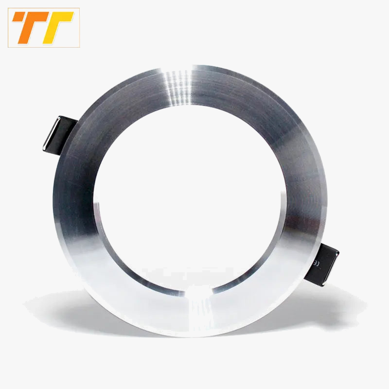 led downlight plafond argenté brillant lumière led