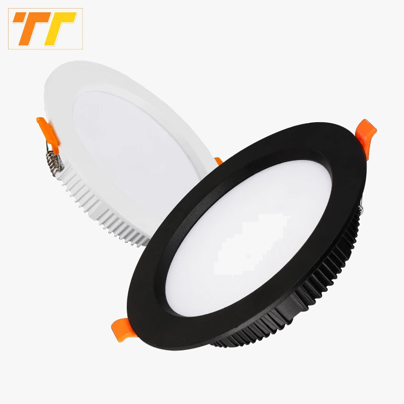 Spot LED encastré aluminium épais blanc naturel pour éclairage intérieur