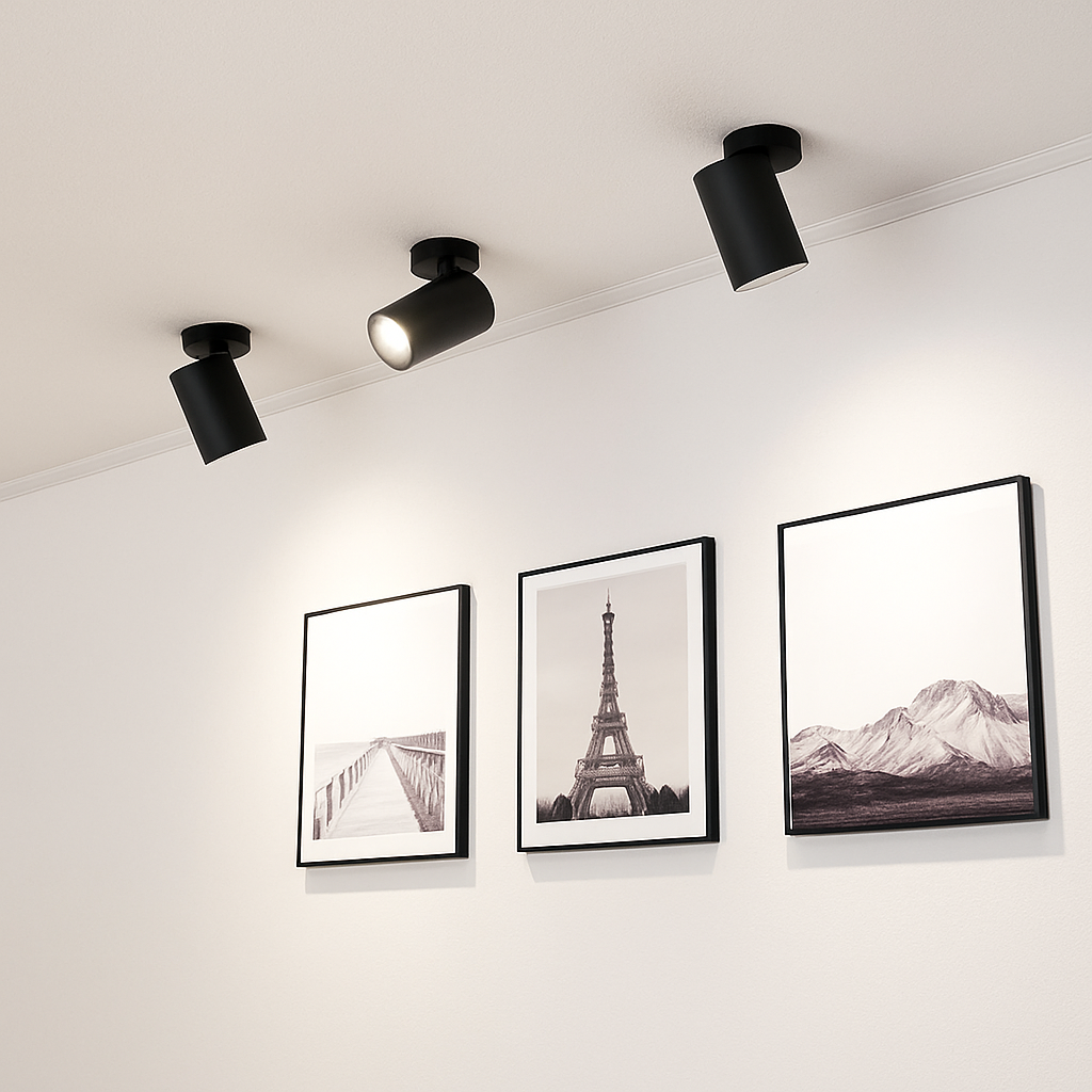 Les Downlights LED COB montés en Surface pliables et rotatifs à 360 ° plafonniers LED 10W15W20W lampes LED éclairage de fond - vue 6 sur 6