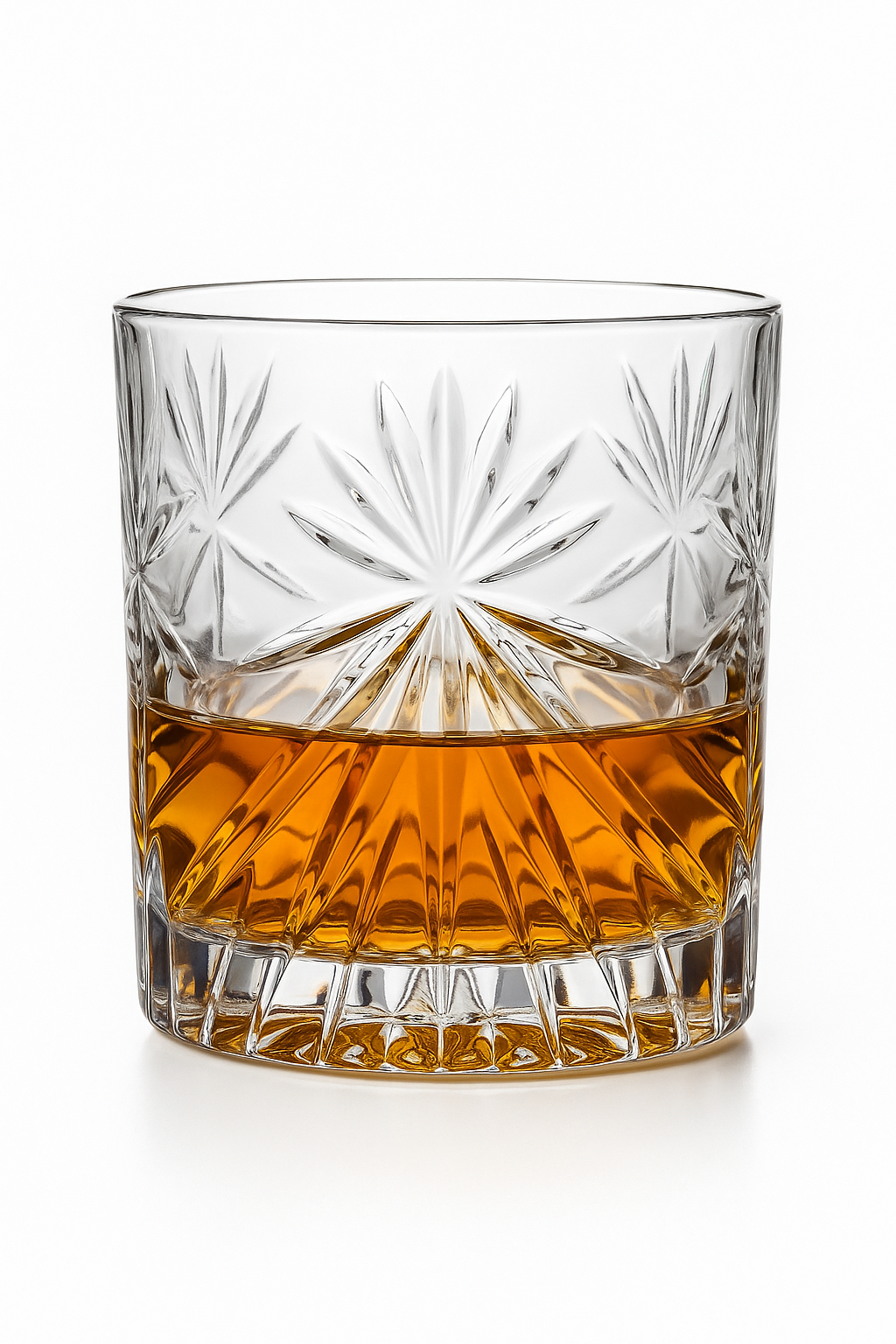 Lot 4 verres whisky style facette résistants