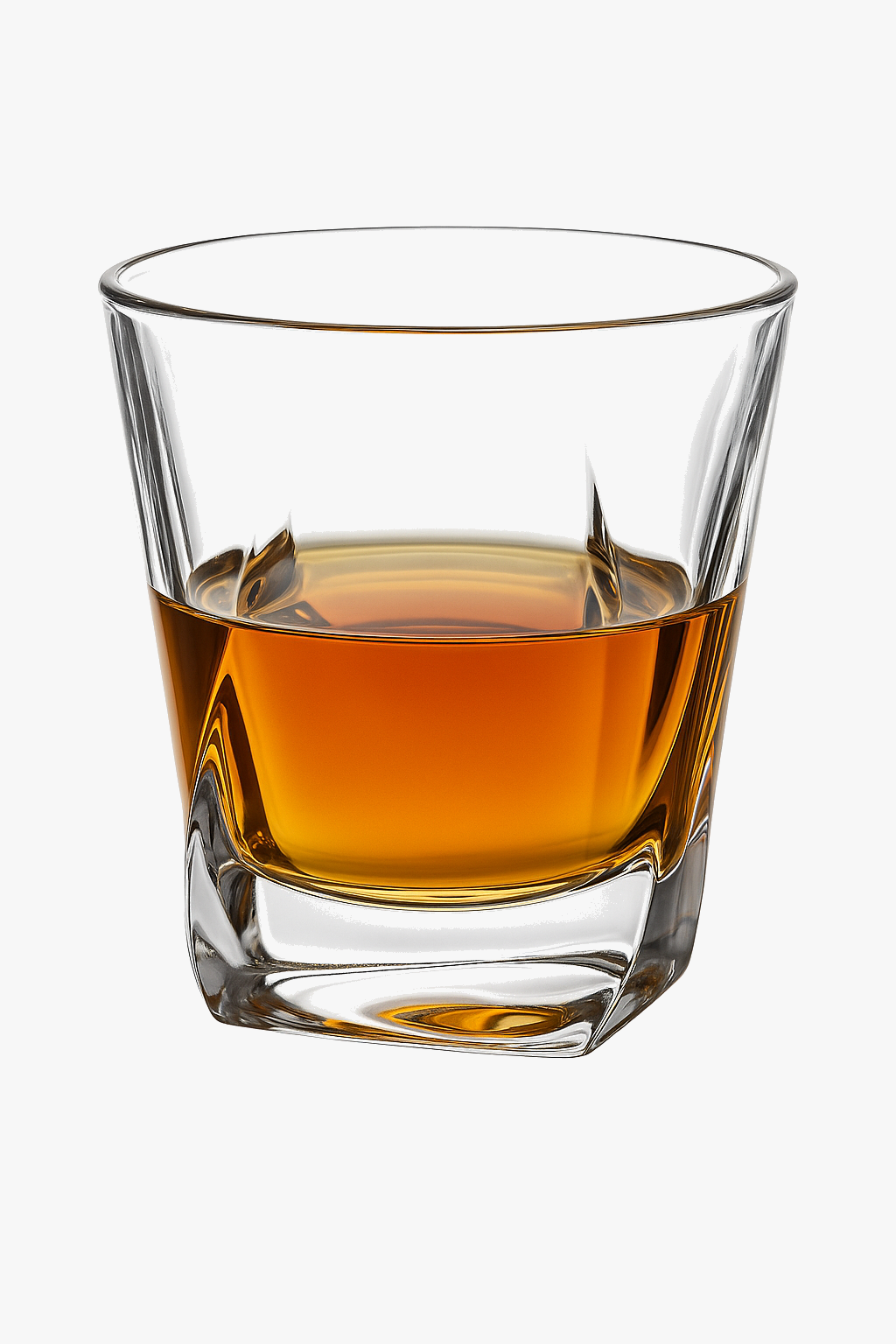Lot de 4 verres whisky style cristal facette
