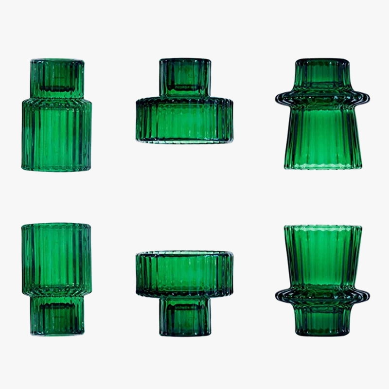 lot de 6 bougeoirs coniques faciles à utiliser pour toutes occasions