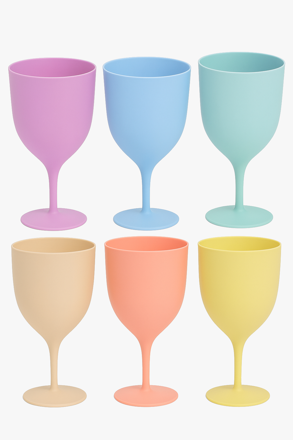 Lot de 6 flutes champagne plastique reutilisable fete