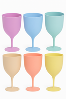 Lot de 6 flutes champagne plastique reutilisable fete