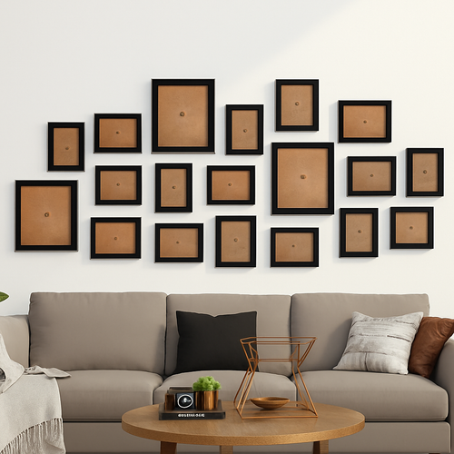 lot de cadres photo en bois pour décoration murale et mariage