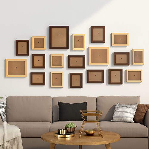 lot de cadres photo en bois pour décoration murale et mariage
