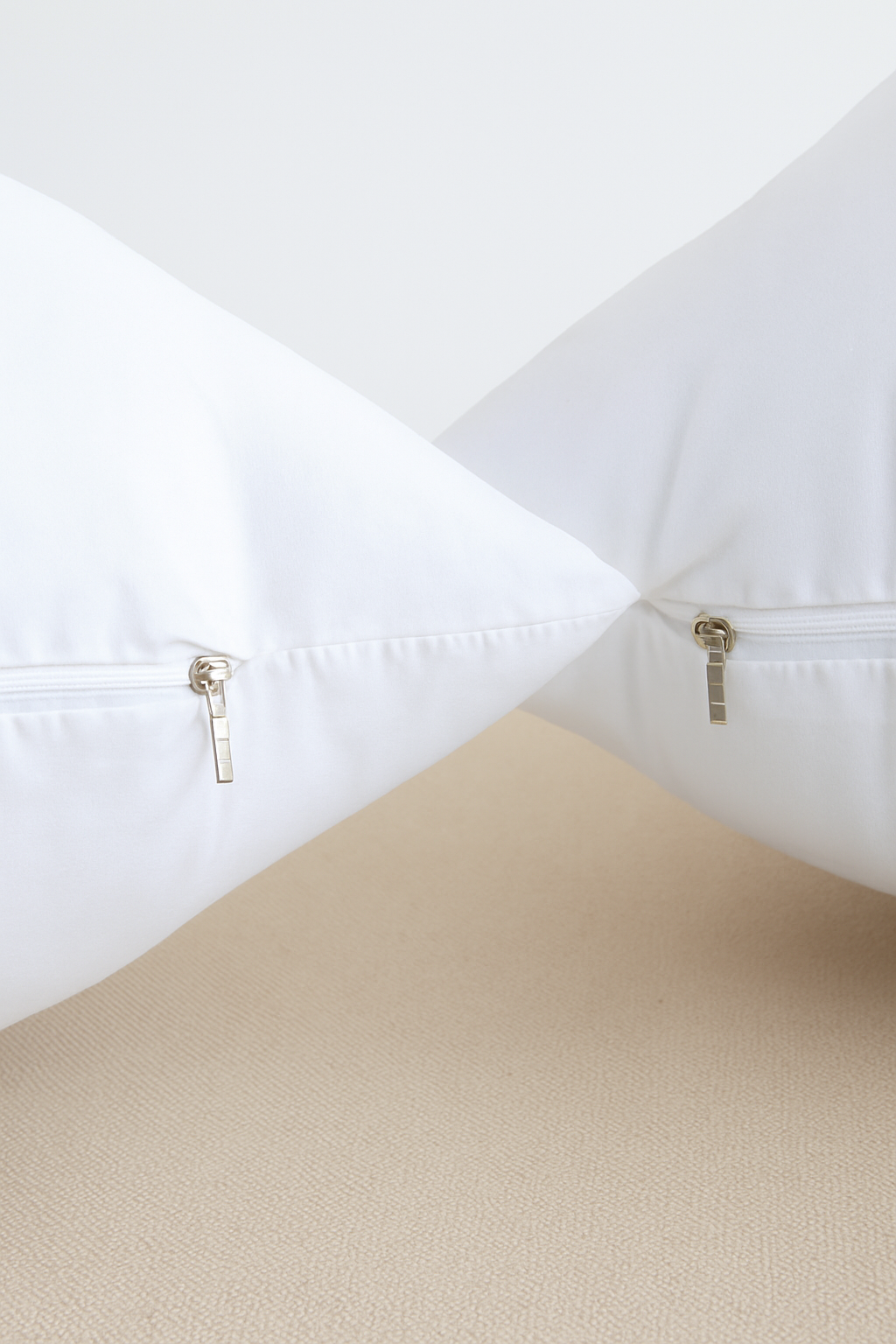 lot de housses de coussin blanches douces confortables 45x45 cm - vue 3 sur 5