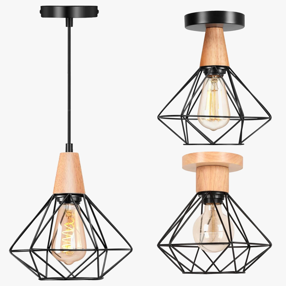 luminaires suspendus en métal style industriel rétro loft pour restaurant bar