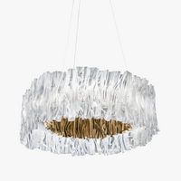 lustre acrylique pétale design italien nordique moderne éclairage art