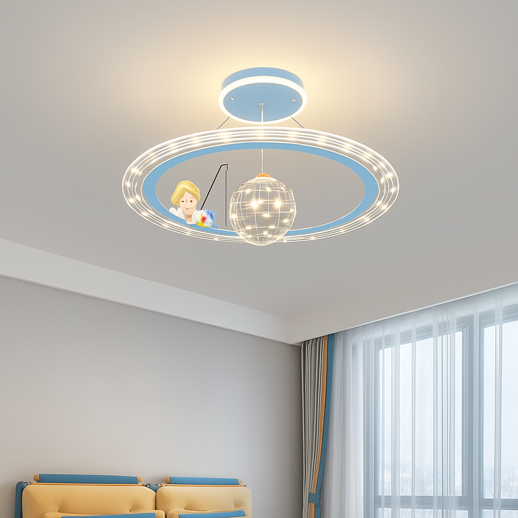lustre astronaute décoration créative chambre enfants dessin animé - vue 5 sur 18