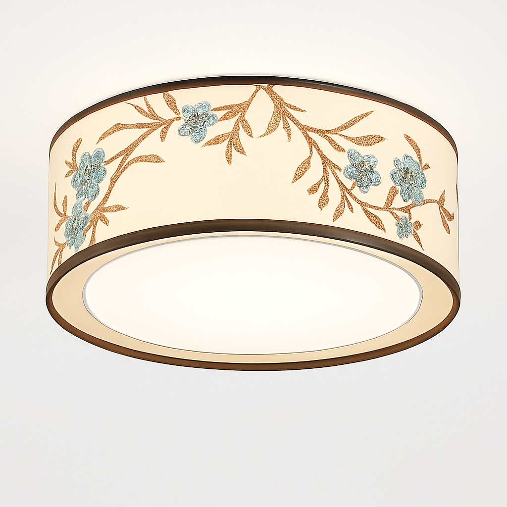 lustre chinois plafonnier chambre ronde Chinoiserie Luminaire Suspendu rétro maison salon étude Luminaire éclairage - vue 14 sur 17