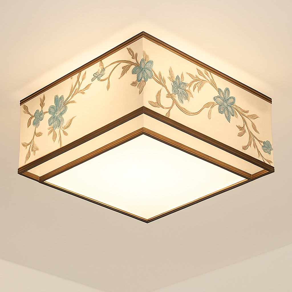 lustre chinois plafonnier chambre ronde Chinoiserie Luminaire Suspendu rétro maison salon étude Luminaire éclairage - vue 9 sur 17