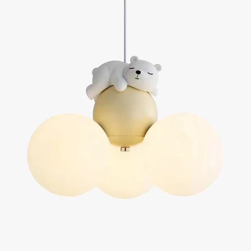 lustre créatif dessin animé ours ballon pour enfants
