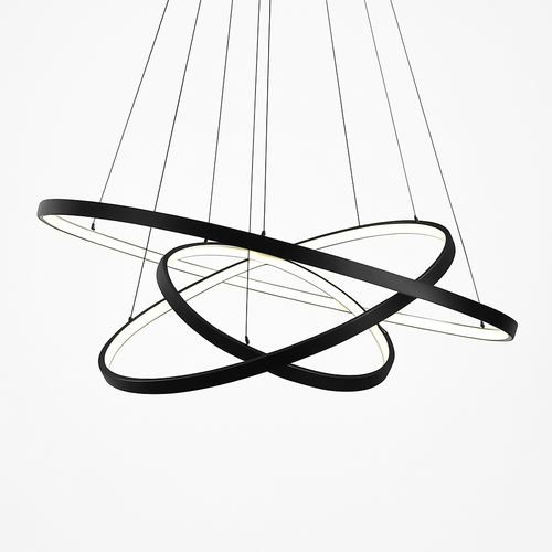 Lustre design anneaux suspendus à LED Deco