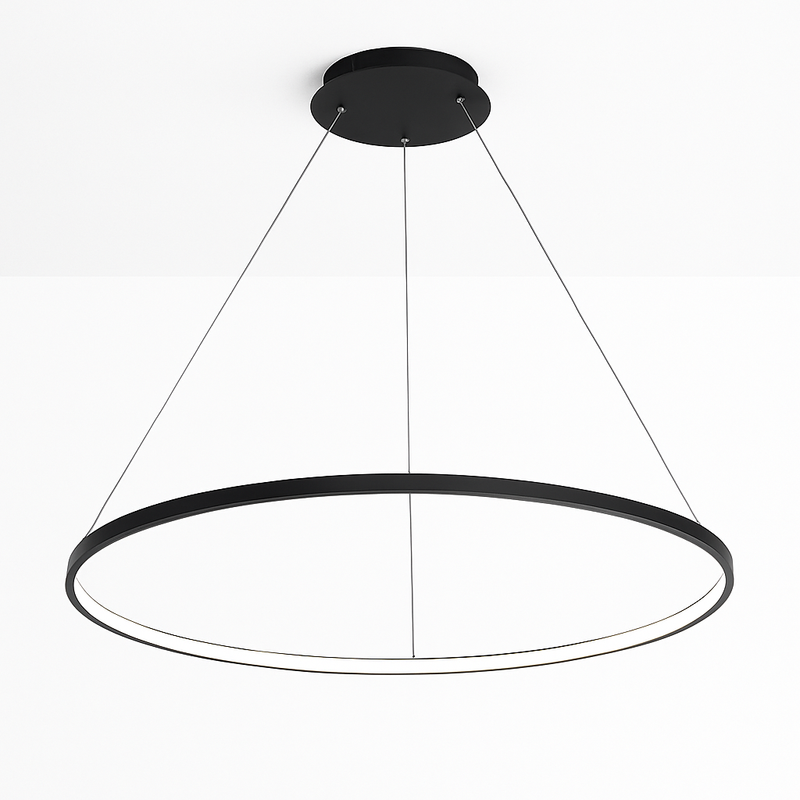 Lustre design anneaux suspendus à LED Deco