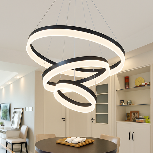 Lustre design LED cercle moderne