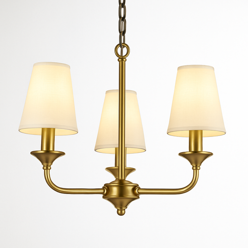 Lustre doré avec abat-jours Royal - vue 6 sur 7
