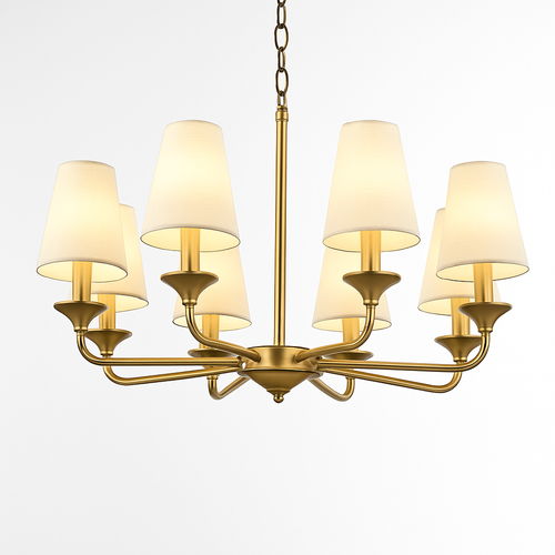 Lustre doré avec abat-jours Royal - vue 2 sur 7